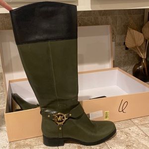 Micheal Kors Fulton Harness Boot Leather